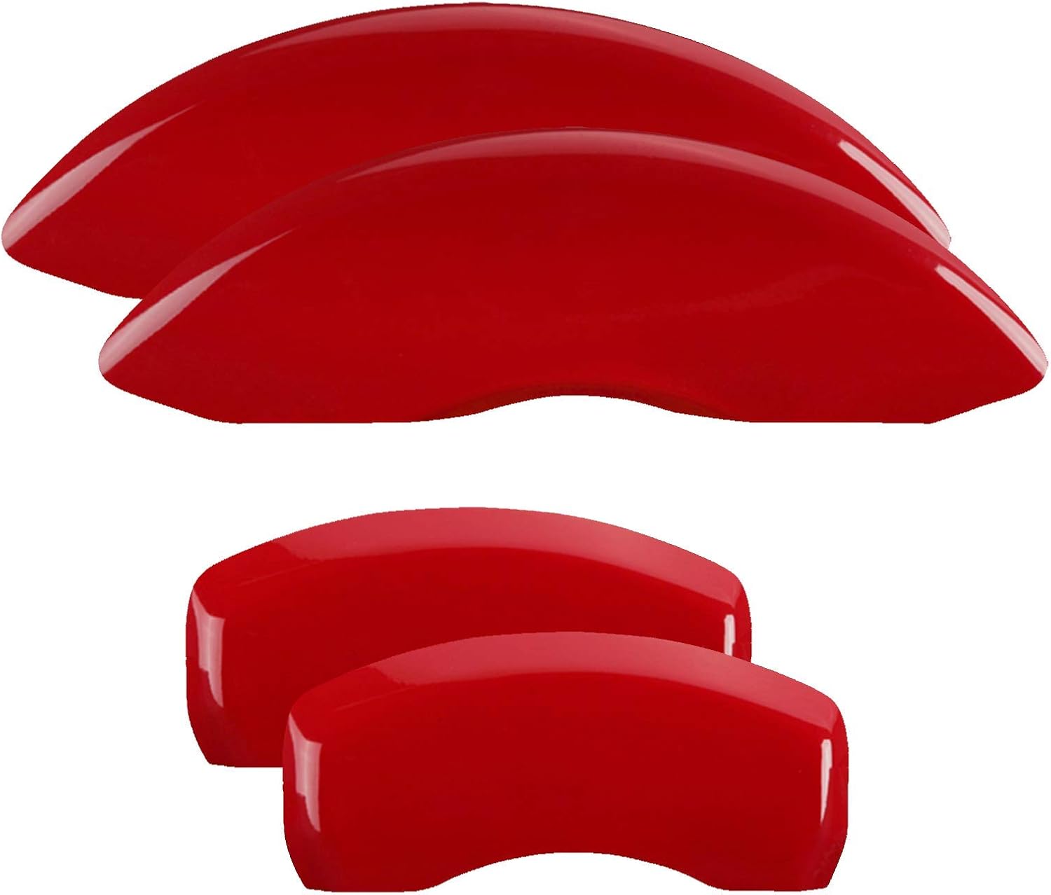 MGP Classic Caliper Covers 12181SCLCRD Red Aluminum Brake Covers (Set of 4)