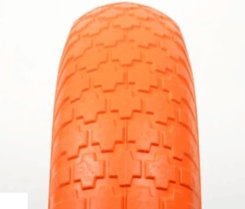 KCHEX 16" Flat Free Wheel Barrow Wheelbarrow Tire Solid Foam 5/8 Axle Cart Wagon New Pack of 2