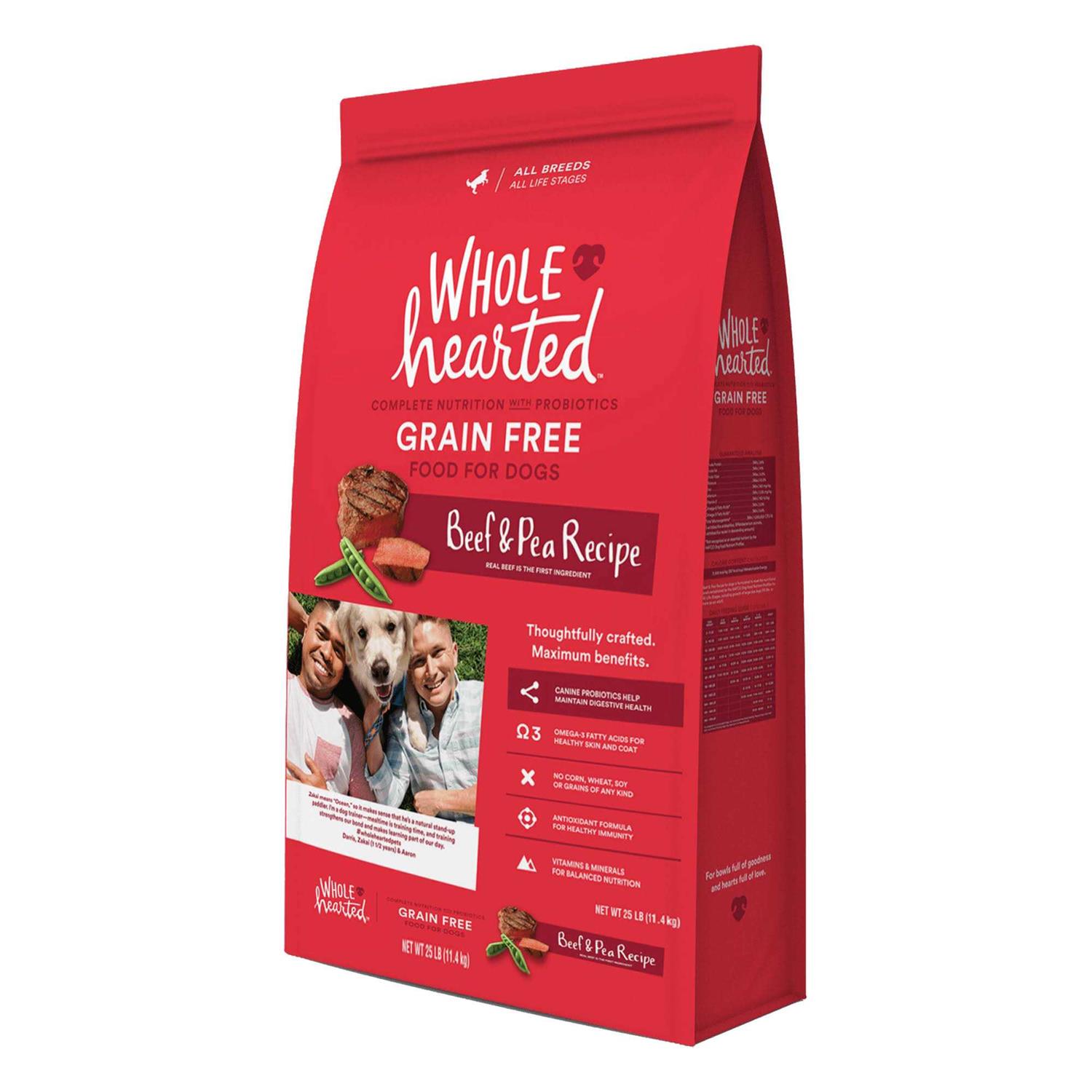 WholeHearted Grain Free All Life Stages Beef &amp; Pea Formula Dry Dog Food - Pet Supplies online store