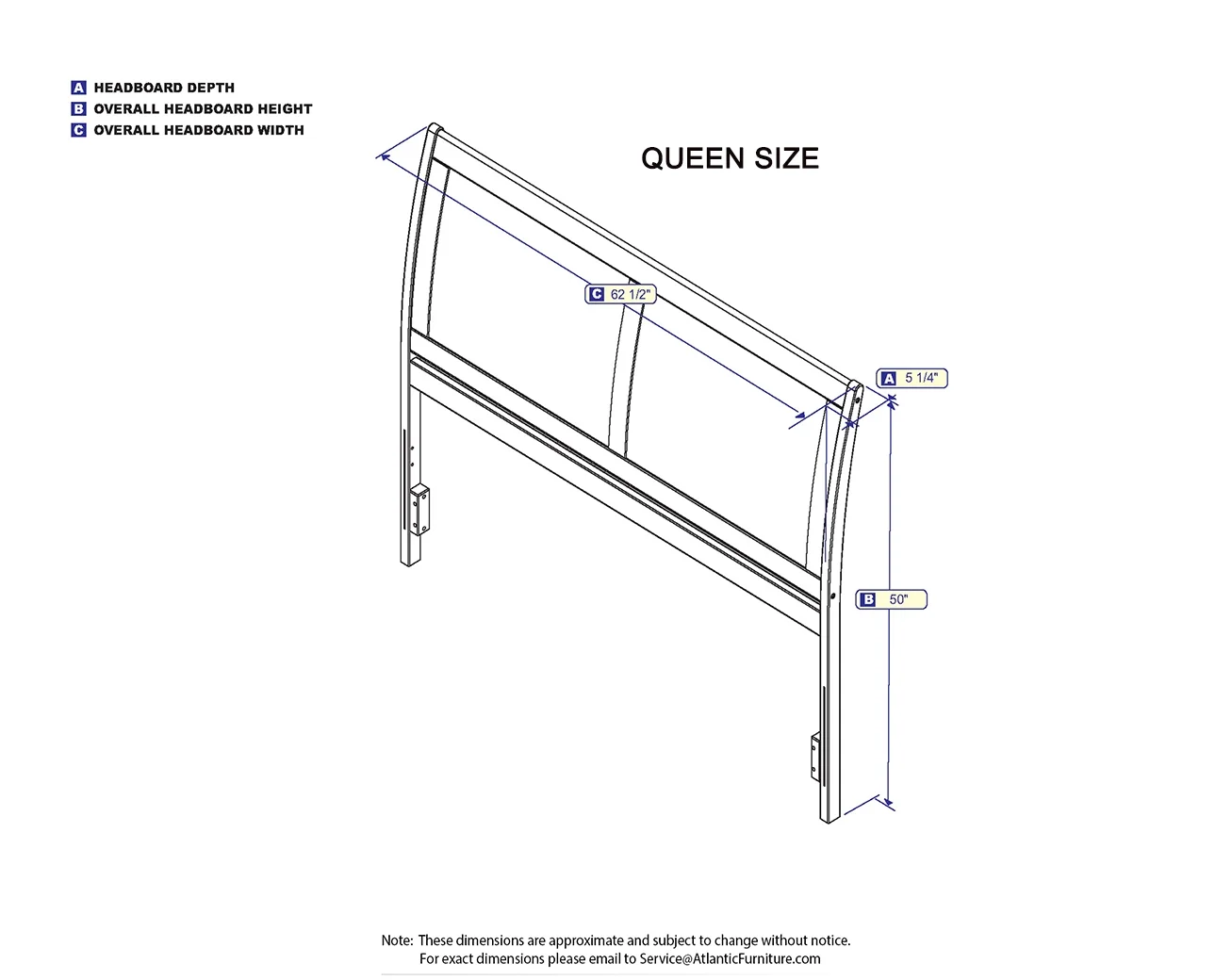 Portland Headboard Queen Espresso