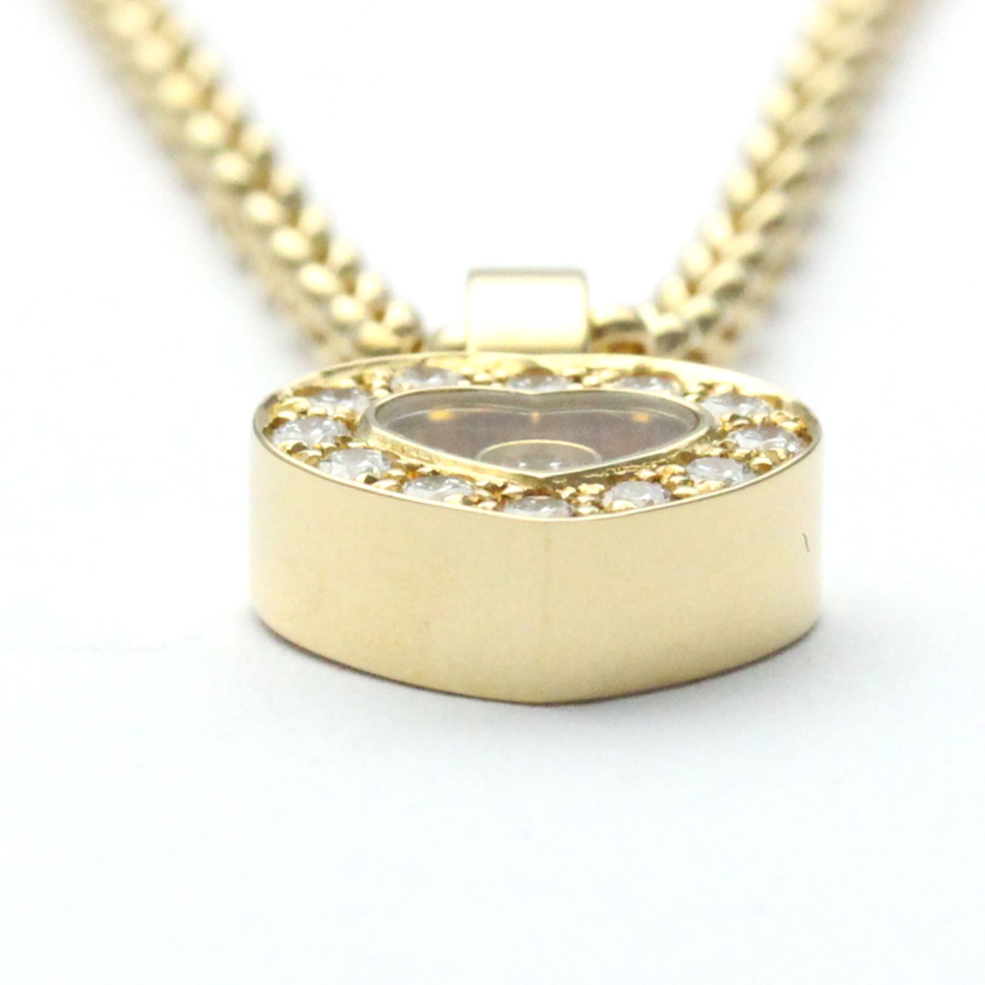 Pre-Owned Chopard Happy Diamonds 79/2936-20 Yellow Gold (18K) Diamond Men,Women Fashion Pendant Necklace Carat/0.2 (Gold) (Good)