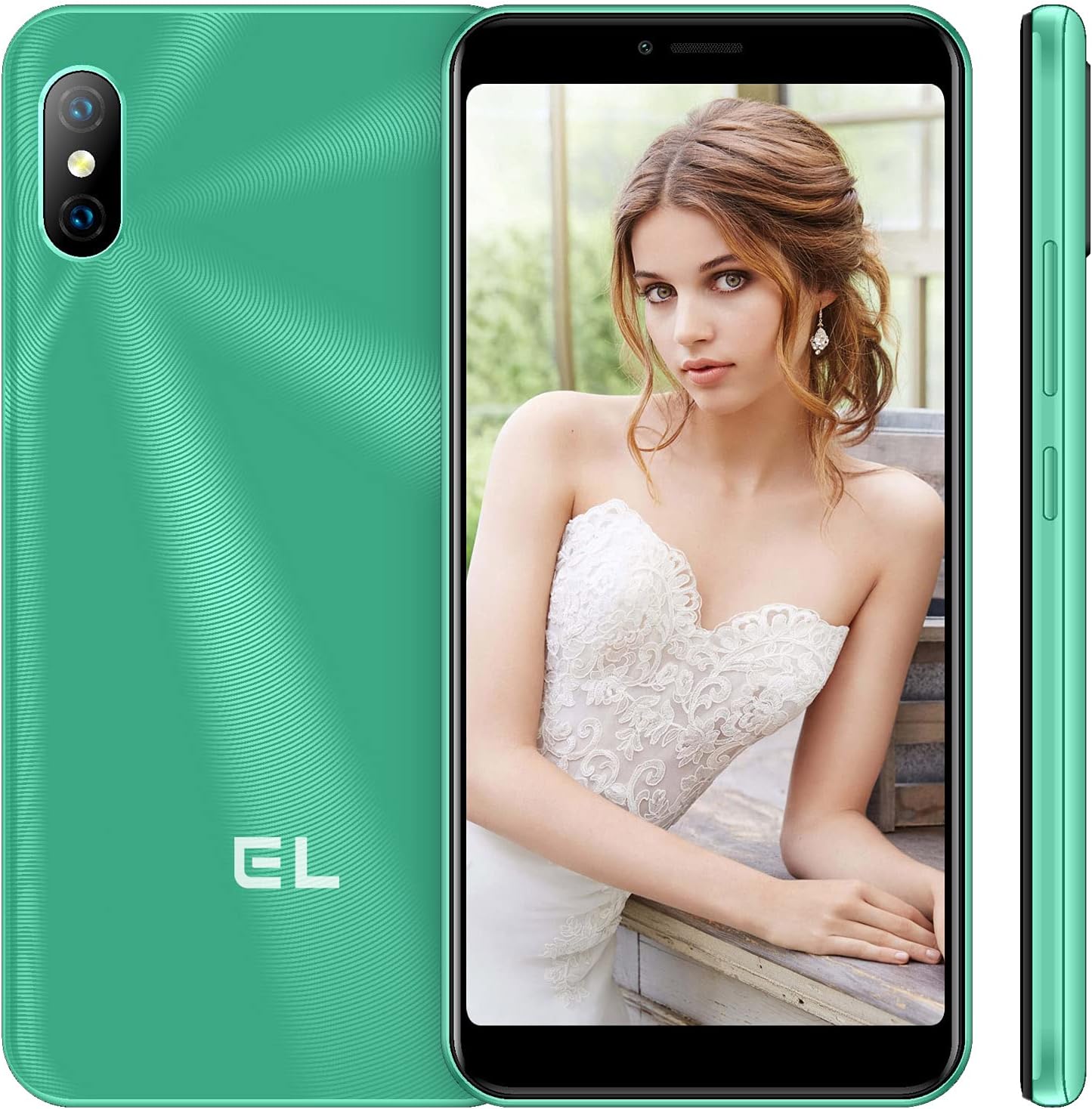 Unlocked Smartphones,KXD EL 6C, 4G Dual sim Unlocked Cell Phones, Android 8.1 5.5" Full-Screen,Face Detection, 2500mAh Battery, US Version-Red