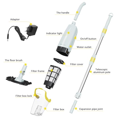 Lydsto Handheld Pool Vacuum with Telescopic Pole