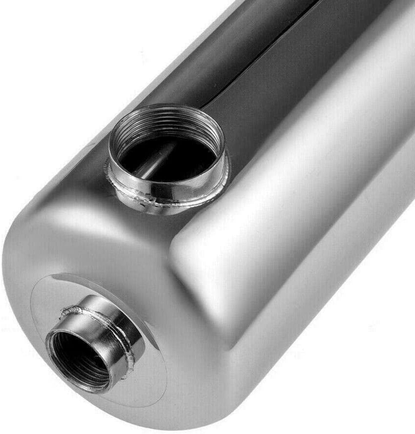 Pool Heat Exchanger - 200kBtu Stainless Steel 304 Same Side Ports 1 1/2,for use in Spa,Swimming Pool, Solar, Outdoor Wood Boiler, Spa Heat Exchanger Applications