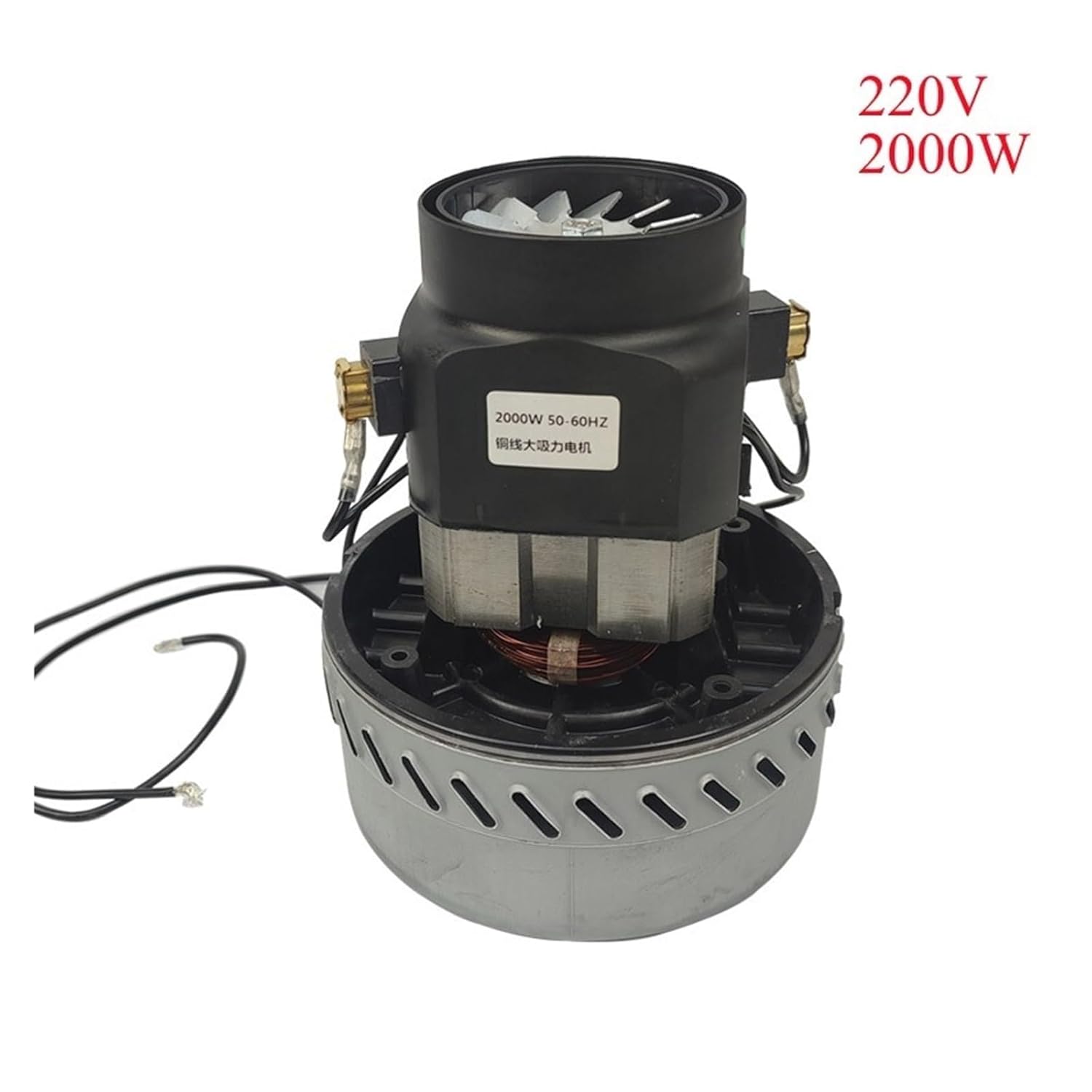 Wet Dry Suction Fan Motor Accessories, Compatible for 220V 2000W Industrial Vacuum Cleaner Motor Large Power Copper Wire Vacuum Cleaner Parts