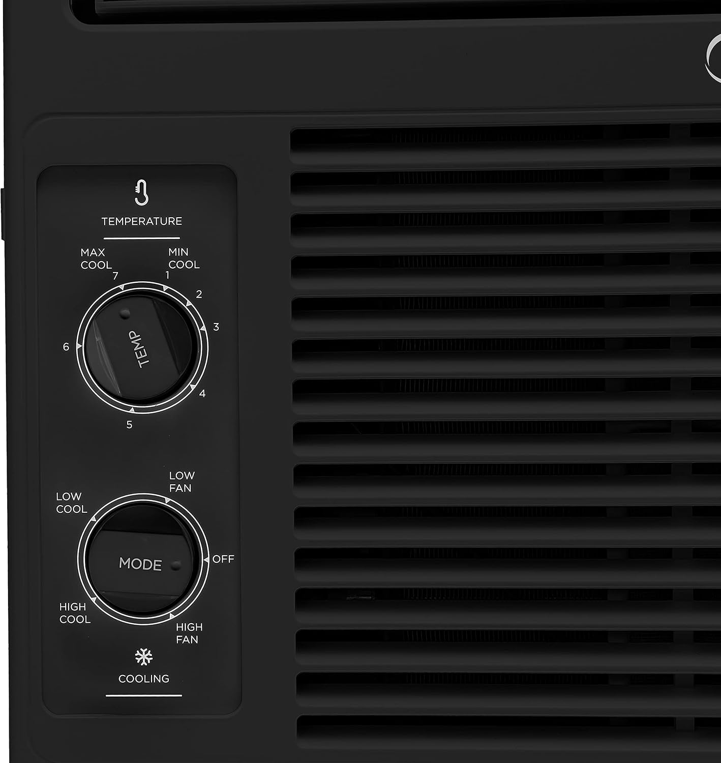 Midea 5,000 BTU 115V Mechanical Window Air Conditioner, Black