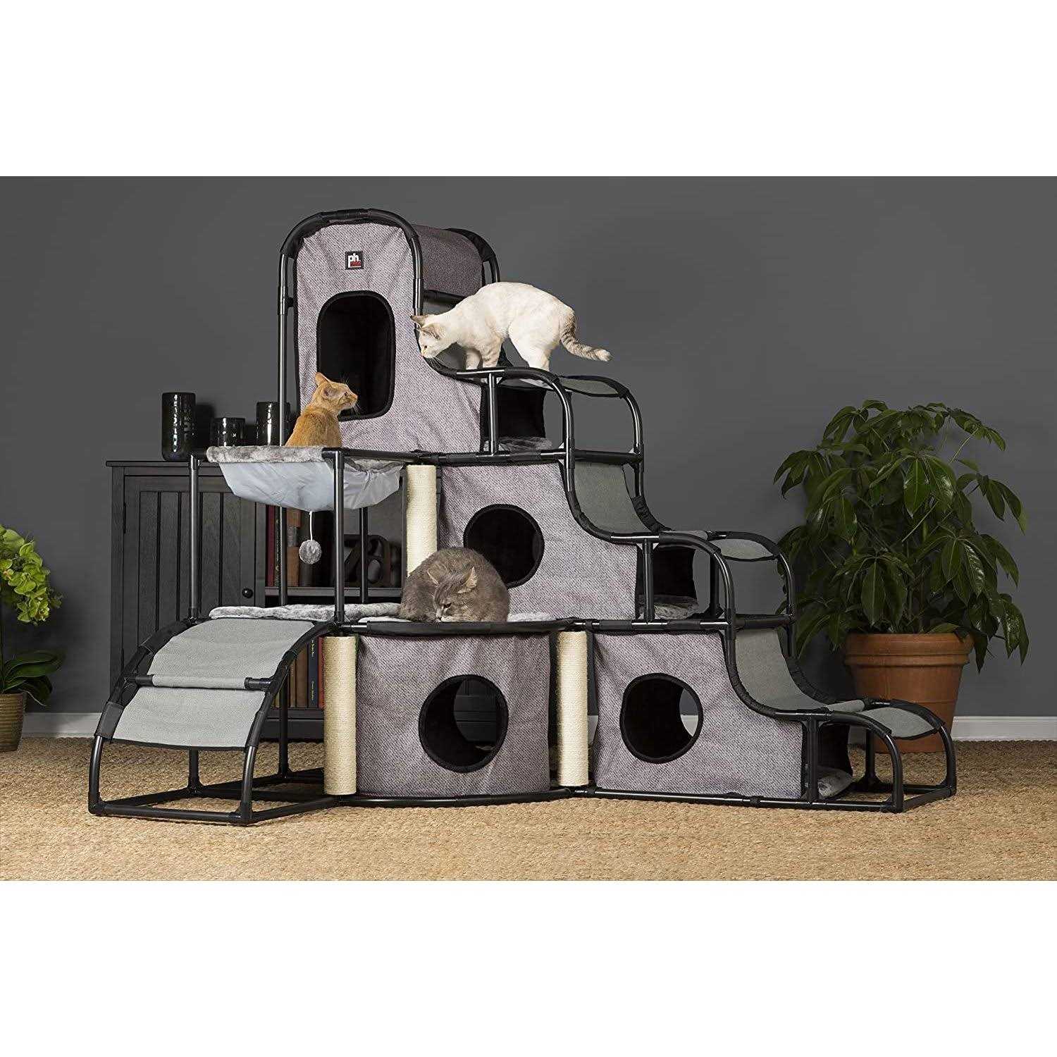 Prevue Pet Products Catville Tower Gray - Pet Supplies online store