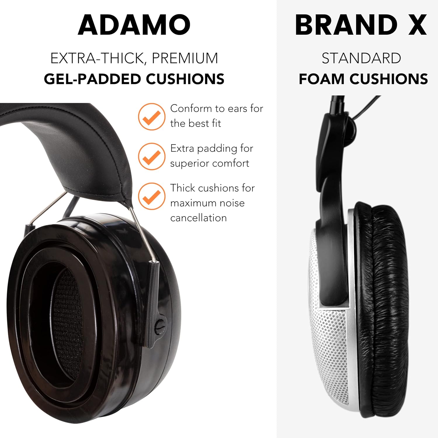 Bluetooth Hearing Protection Headphones - Noise Reduction Safety Earmuffs with Adjustable Headband - Safety Noise Cancelling Ear Muffs for Noise Reduction - Bluetooth 5.0