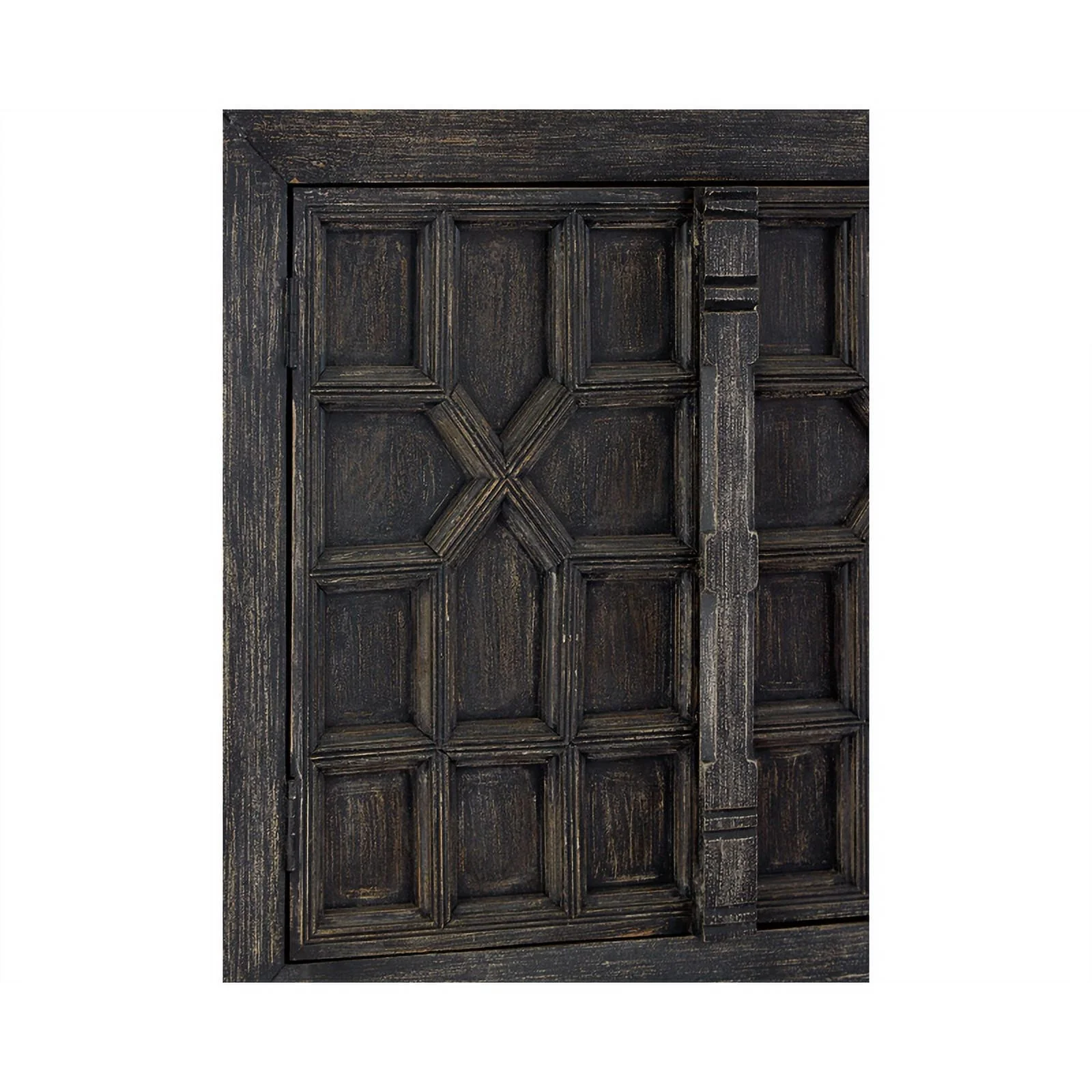 Ashley Furniture Roseworth Wood Accent Cabinet in Distressed Black