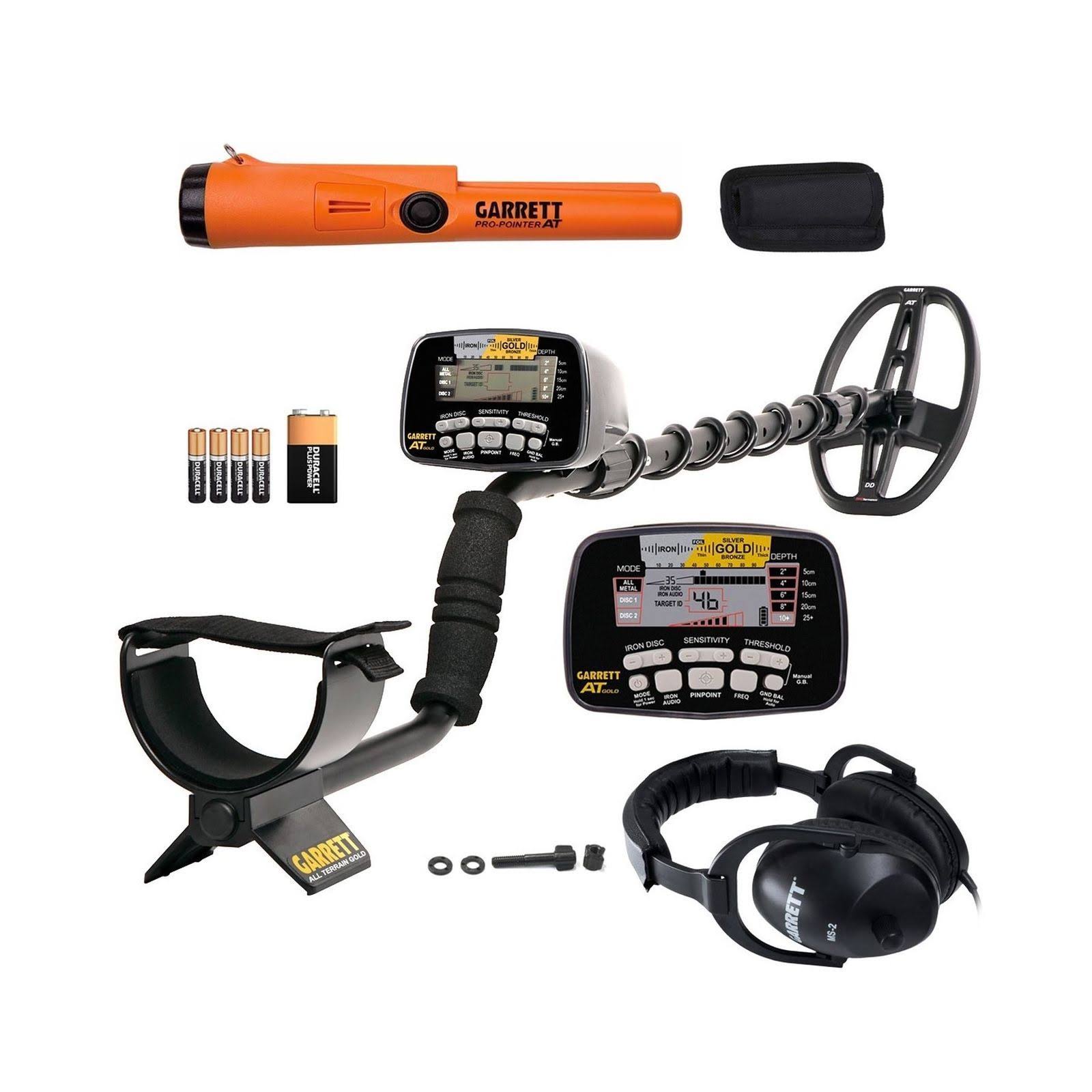 Garrett at Gold Waterproof Metal Detector with Headphones and ProPointer at Pinpointer