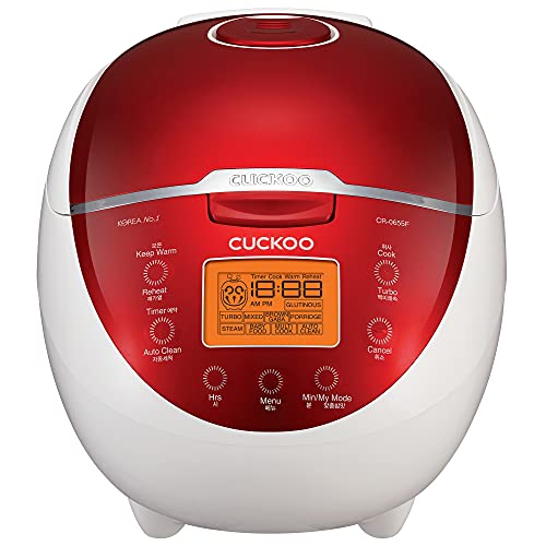 CUCKOO CR-1020F | 10-Cup (Uncooked) Micom Rice Cooker | 16 Menu Options: White Rice, Brown Rice & More, Nonstick Inner Pot, Designed in Korea | White