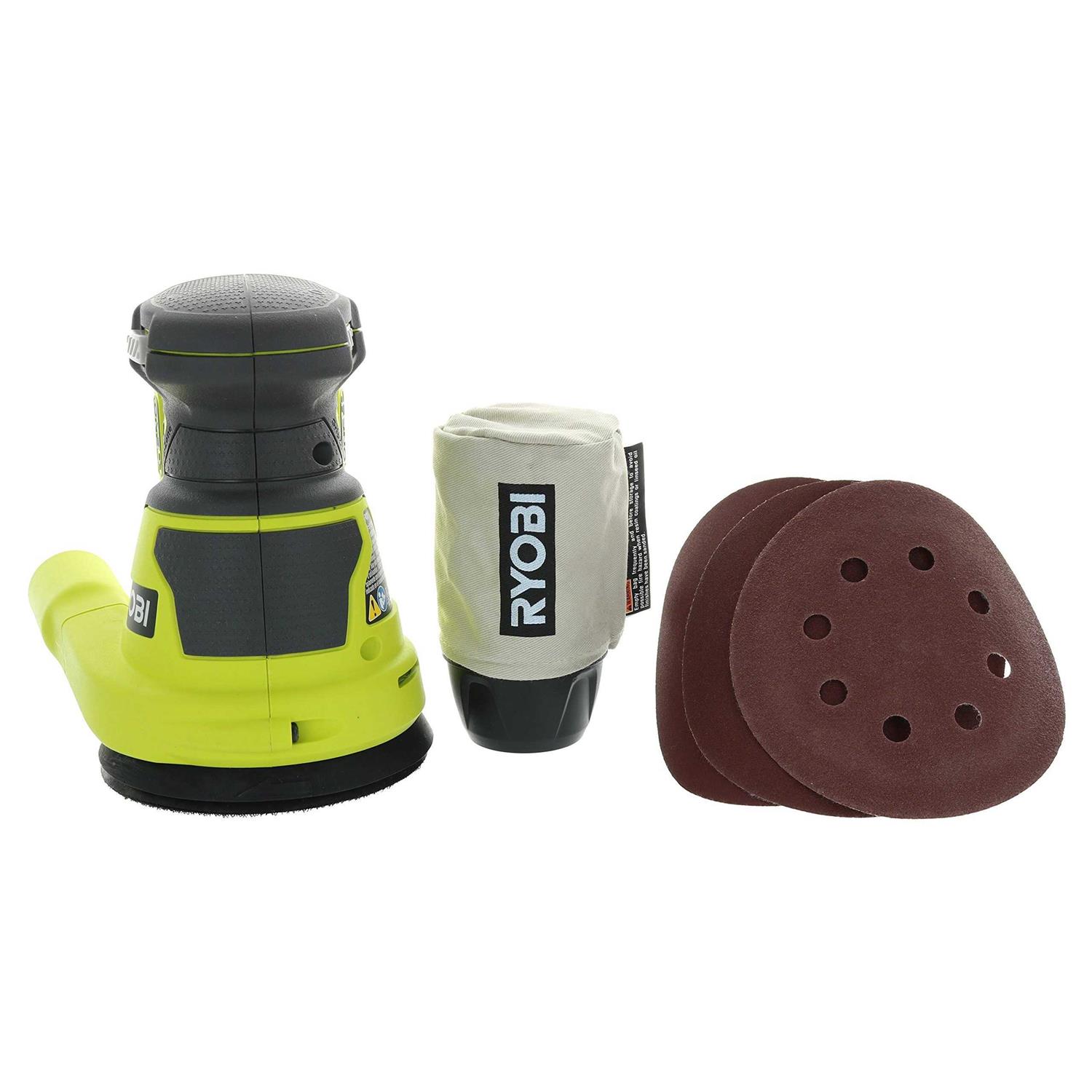 Ryobi P411 One+ 18 Volt 5 Inch Cordless Battery Operated Random Orbit Power Sander - Shop Hardware Tools Online Store
