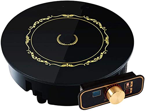 Yoebi Induction Hob Induction Hob Smart Touch Electric Portable Single Electric Oven Hob Small Kitchen Utensils Round Black