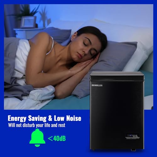 DEMULLER Chest Freezer with Electronic Panel, Accurate Temperature Display to 1℉ for Any Spaces