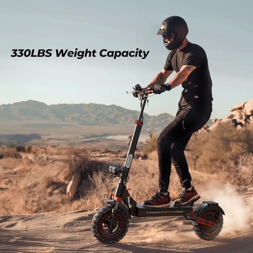 iScooter Electric Scooter Adults, 28/38 MPH Top Speed & 40/50 Miles Long Range Escooter, 10/11" Offroad Pneumatic Tire Scooters for Adults with Cruise Control, Dual Suspensions, Foldable E-Scooter