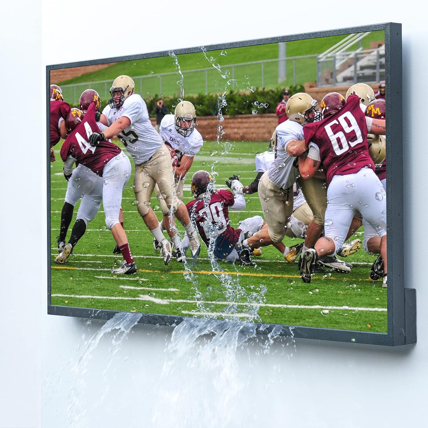 SYLVOX Outdoor TV, 43 inch Waterproof 4K Smart TV, Outdoor Television Support Bluetooth WiFi for Full Sunshine Areas 2000nits (Pool Series)