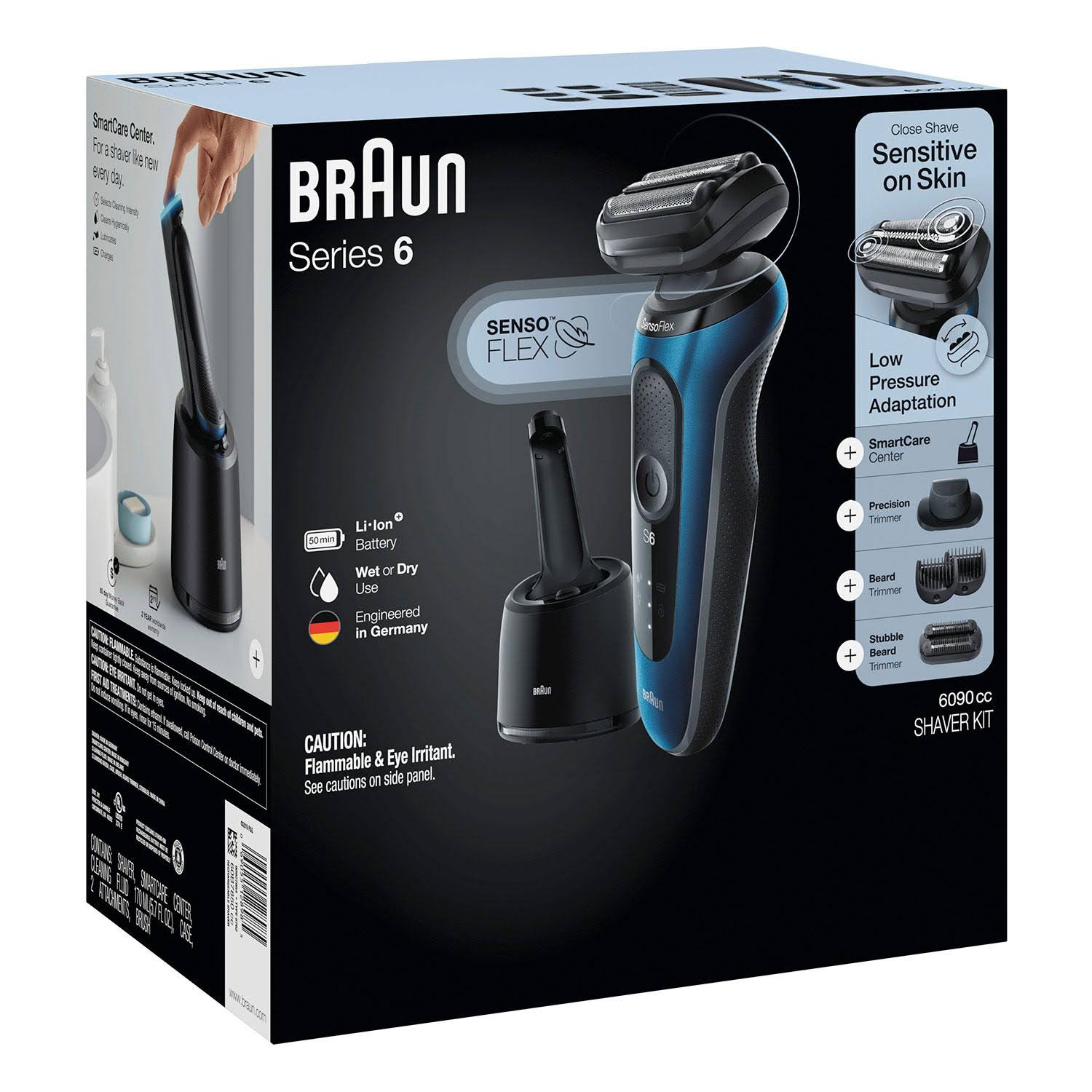 Braun Series 6 6090cc Electric Razor for Men with Smartcare Center