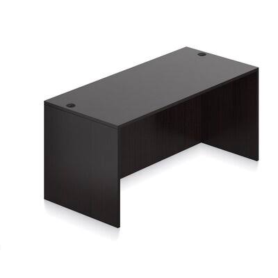 Offices to Go Superior Laminate Desk Shell Size: 29.5x22 H x 66x22 W x 30x22 D, Color: American Espresso