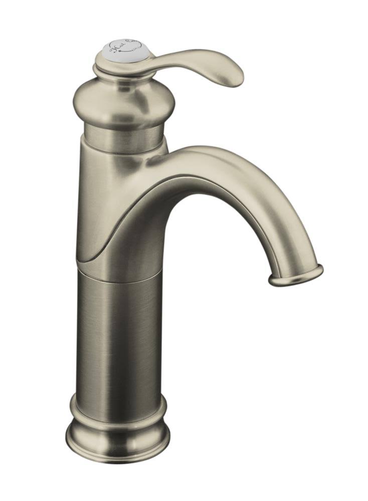 Kohler K-12183 Fairfax Single Hole Bathroom Faucet - - Brushed Nickel