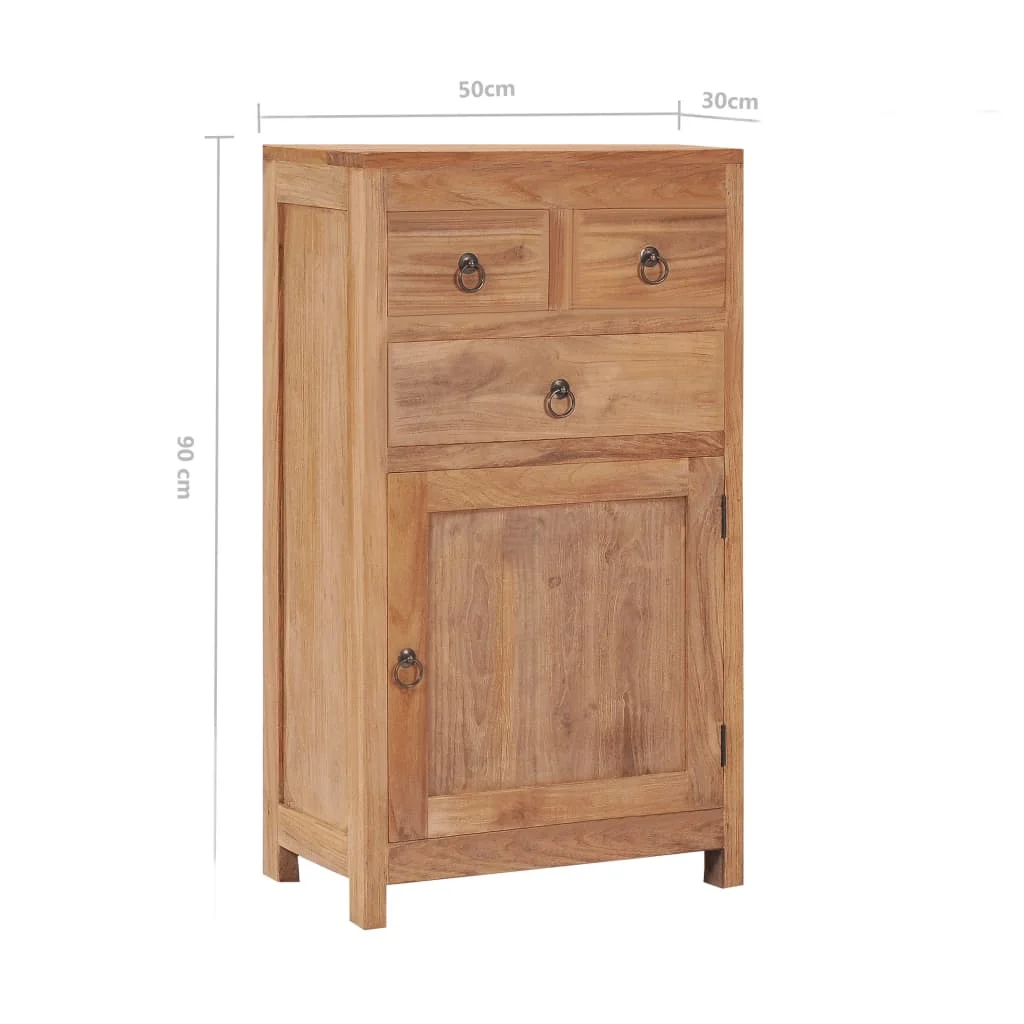 Sideboard 19.7"x11.8"x35.4" Solid Wood Teak