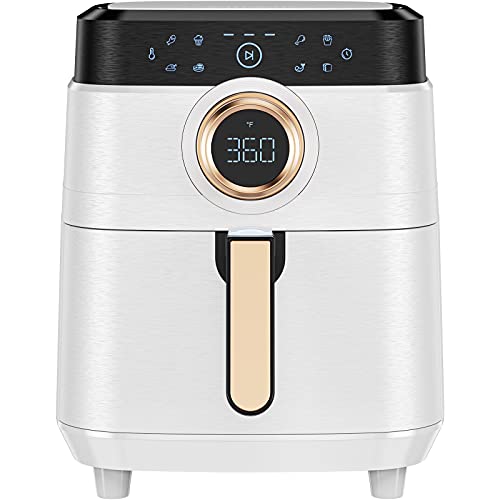 Air Fryer, 5.8 QT Airfryer Oven Large Air Fryer 1700W 8-in-1 with Touch Screen Air Fryers Detachable Dishwasher Safe Nonstick Basket Freidora de Aire 36 Recipes BPA & PFOA Free Air Fryer