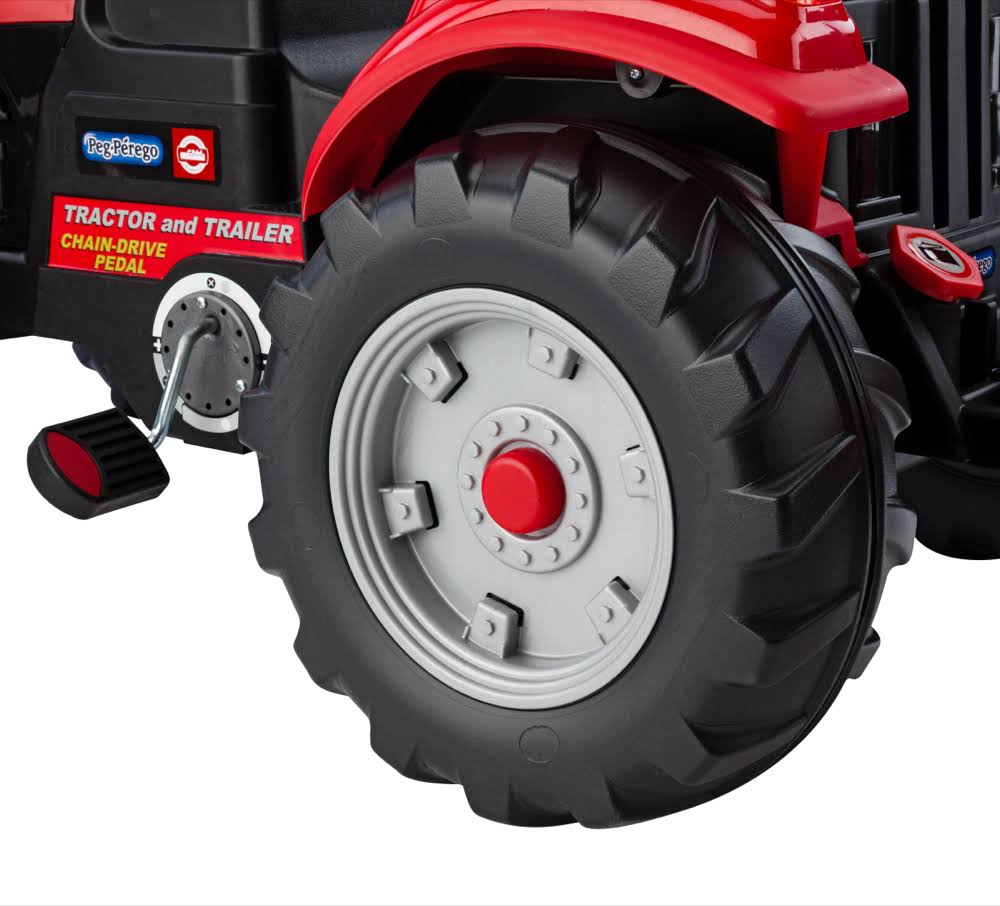 Peg Perego Case IH Tractor and Trailer Pedal Ride-On