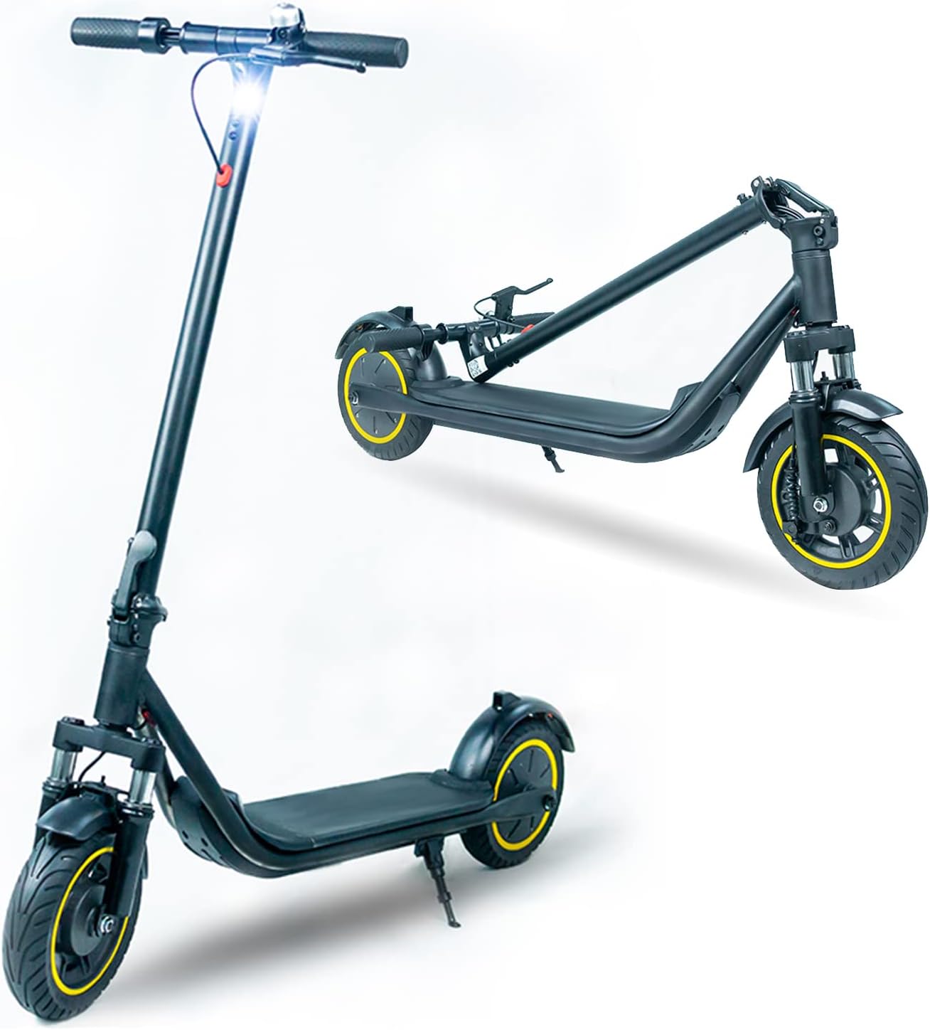 Freego E10 Pro Electric Scooter Adults - 500w Motor - 25MPH MaxSpeed - 25 Miles Long Range - 10" Tires - Portable Electric Kick Scooter Folding Commuter Scooter Electric for Adults