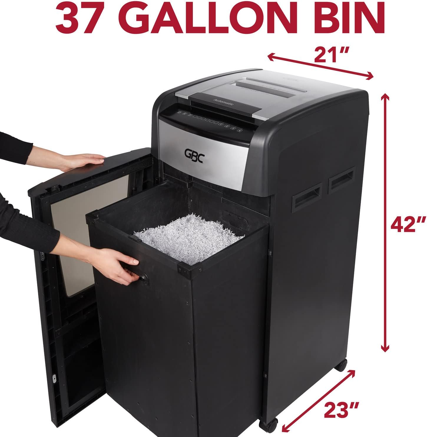 GBC Paper Shredder, Auto Feed+, 230 Sheet Capacity, Micro-Cut, Small Office Shredder, 230M (WSM1757607)