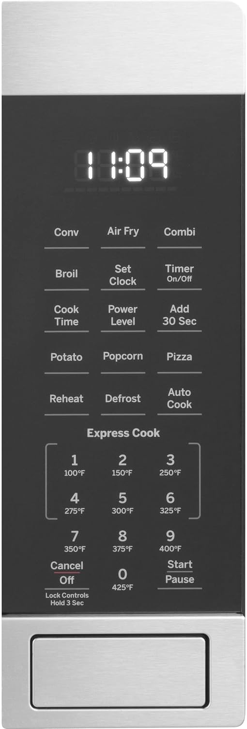 3-in-1 Countertop Microwave Oven Complete With Air Fryer Broiler & Convection Mode 1.0 Cubic Feet Capacity 1050 Watts Kitchen Essentials for the Dorm Room or Countertop,Stainless Steel