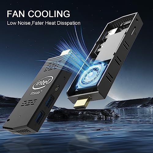 PC Stick Mini PC Stick with Intel Atom Z8350 & Windows 10 Pro,Mini PC 4GB RAM 128GB ROM,Intel pc Stick Support Auto Power on,HD 4K on Business Office Industrial IOT Media Home