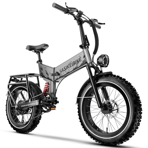 1500W Folding Electric Bike for Adults Full Suspension,52v 20AH Electric Dirt Bike with 20"x 4.0 Fat Tire, Max 30+MPH & 70 Miles Electric Bicycle, Ebike for Snow, Mountains, Road UL Certified
