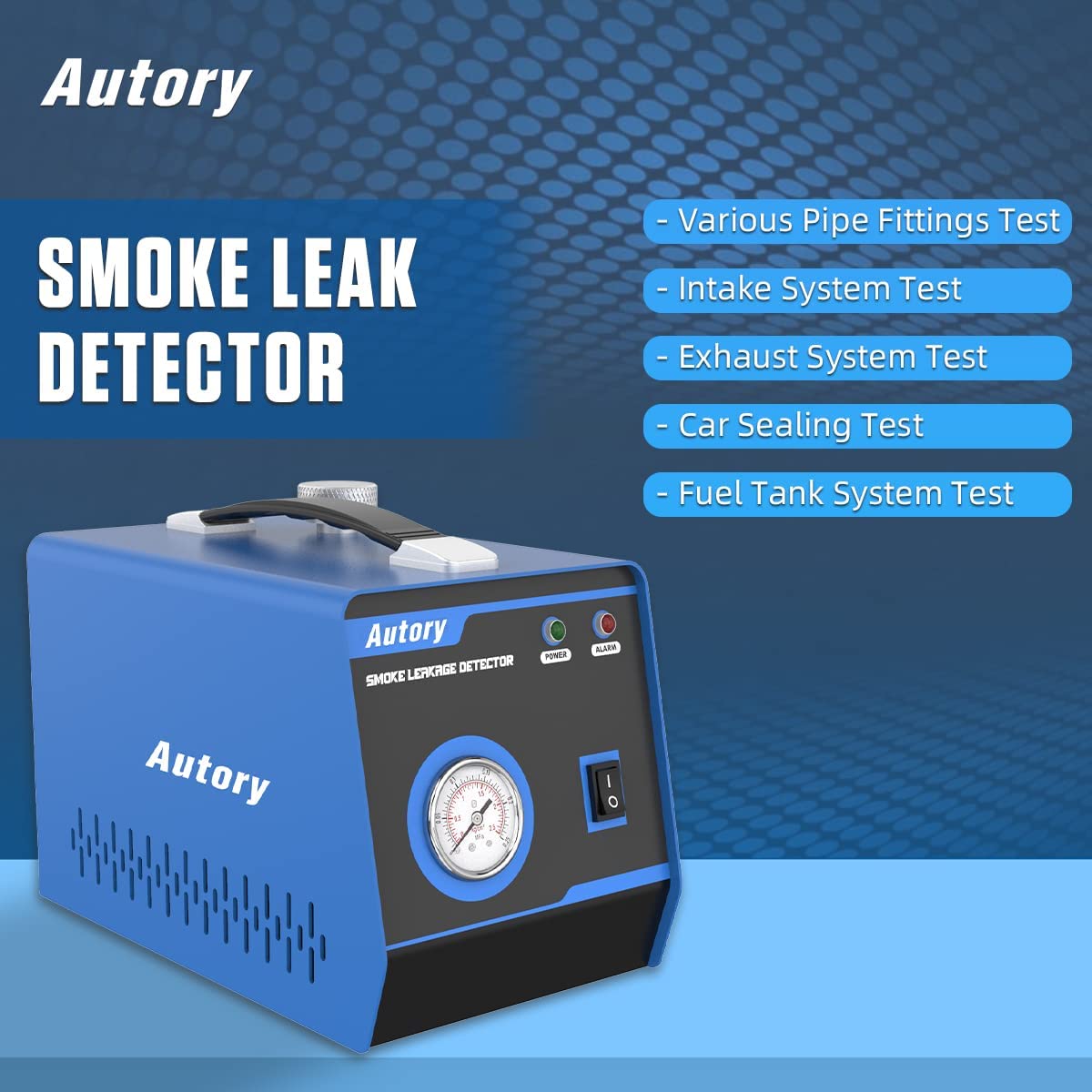 EVAP Smoke Machine Leak Detector - Smoke Leak Detector Automotive with Dual-Mode, Automotive Smoke Machine Fuel Diagnostic Detector, 12V Fuel Pipes Diagnostic Tester for Cars Motorcycles Trucks Boats