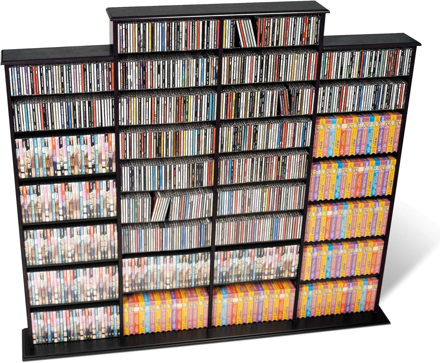 Prepac Quad Width Wall Storage Cabinet, Black
