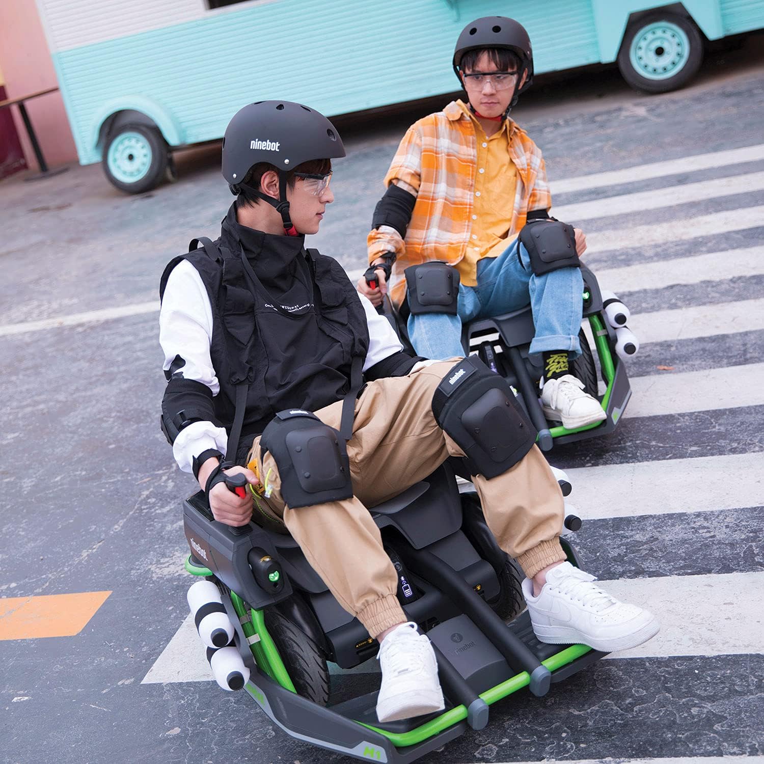 Segway Ninebot Mecha Kit, Applicable to Electric Self-Balancing Scooter, Human-Body Sensor in Joystick, Mobile App Integration (Not Included Ninebot S Models)