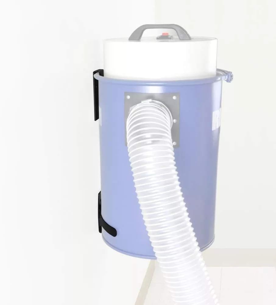 Rikon Dust Extractor with Fittings & Wall Mount 12 Gallon Capacity