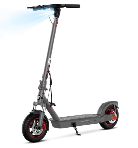 SISIGAD Electric Scooter Adults 10" Tires, 600W Peak Motor, Max 22 MPH Speed, 30 Miles Long Range, Portable Folding E-Scooter for Commuting with Dual Brakes, LCD Display APP Control