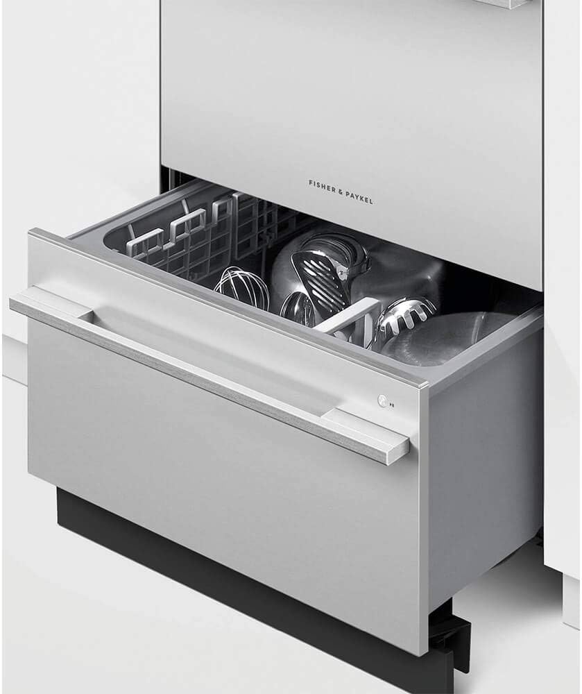DD24DDFTX9N 24"" Energy Star Double Dishdrawer with 14 Place Settings 15 Wash Programs Fan Assisted Dry and Cutlery Basket in Stainless Steel