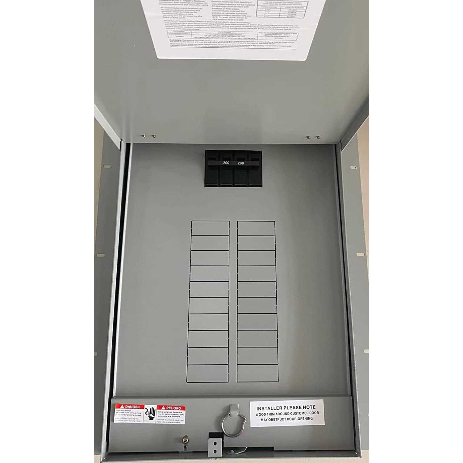 Upgrade Your Electrical System with MC2040B1200S 20 Space 40 Circuit 200 Amp Meter Load Center Combination - Shop Hardware Tools Online Store
