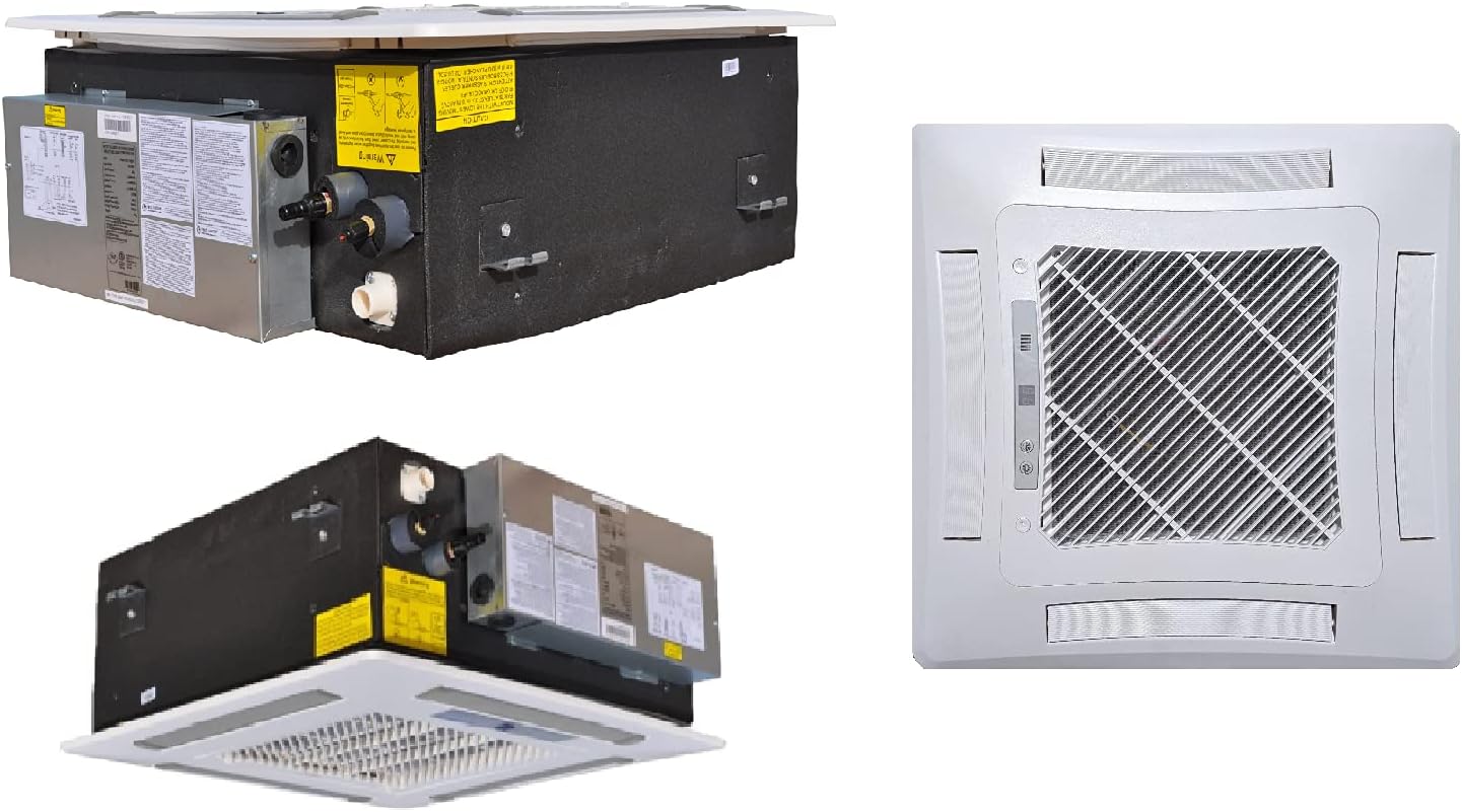 Two Zone - 24000 BTU 2 Zone 1200012000 22 SEER Ceiling Mounted Ductless Mini Split Air Conditioner Heat Pump with 25ft Lineset