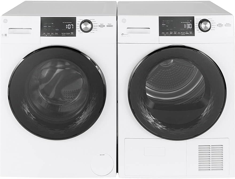 GE® 24" 4.1 Cu.Ft. Front Load Ventless Condenser Electric Dryer with Stainless Steel Basket