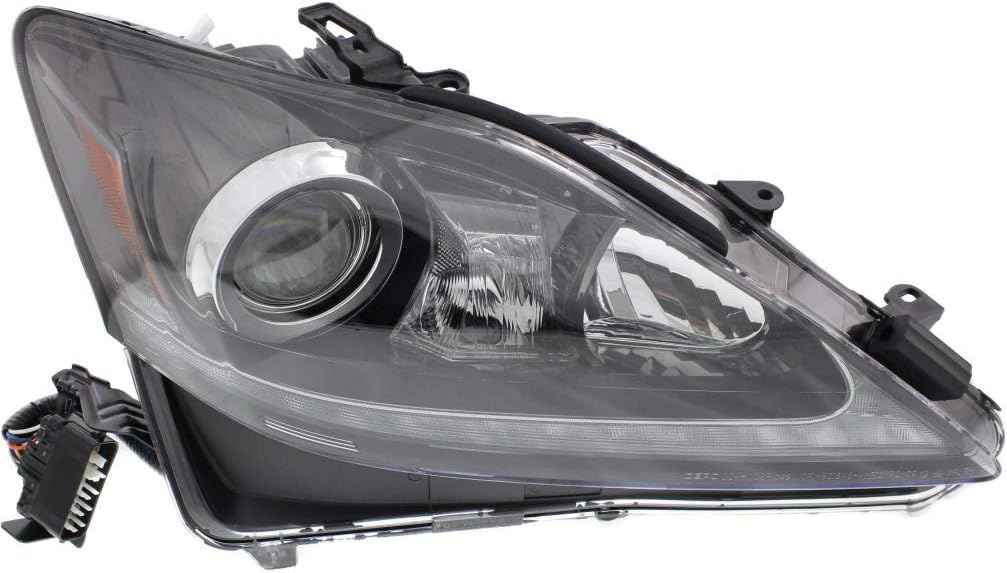 For Lexus IS250 / I-S350 Headlight Unit 2011 Passenger Side | HID Type | CAPA Certified | LX2519133 | 81145-53540