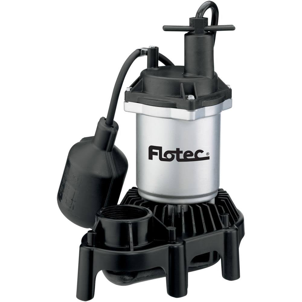 Flotec Zinc Thermoplastic Series 0.133-HP 115-Volt Thermoplastic Submersible Sump Pump Stainless Steel | FPZS33T