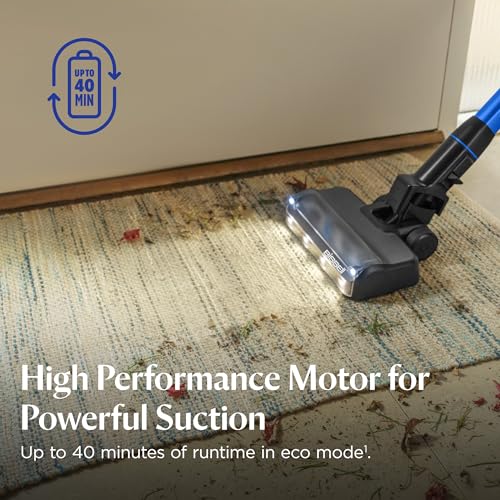 Bissell PowerClean FurGuard 280W Self-Standing Cordless Vacuum w/Self-Cleaning Brush Roll, Strong Suction, Removeable Battery, Wall Mount, Upholstery Tool & Bright Headlights