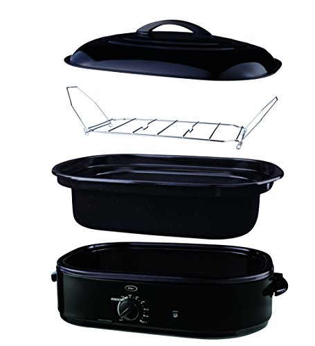 Oster Roaster Oven With Self-Basting Lid 18 Quart Ckstrs18 Knob countertop oven