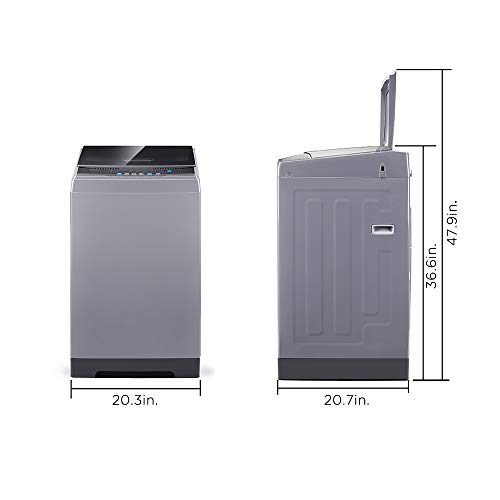 COMFEE’ Portable Washing Machine,LED Compact Washer, Gray