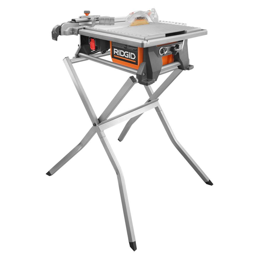 Ridgid R4021SN 120-Volt 7 in. Tabletop Wet Tile Saw with Stand