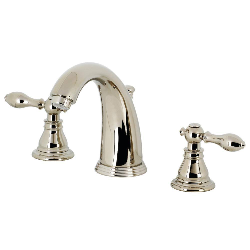 Kingston Brass KB981ACL American Classic Widespread Bathroom Faucet with Retail Pop-Up, Polished Chrome