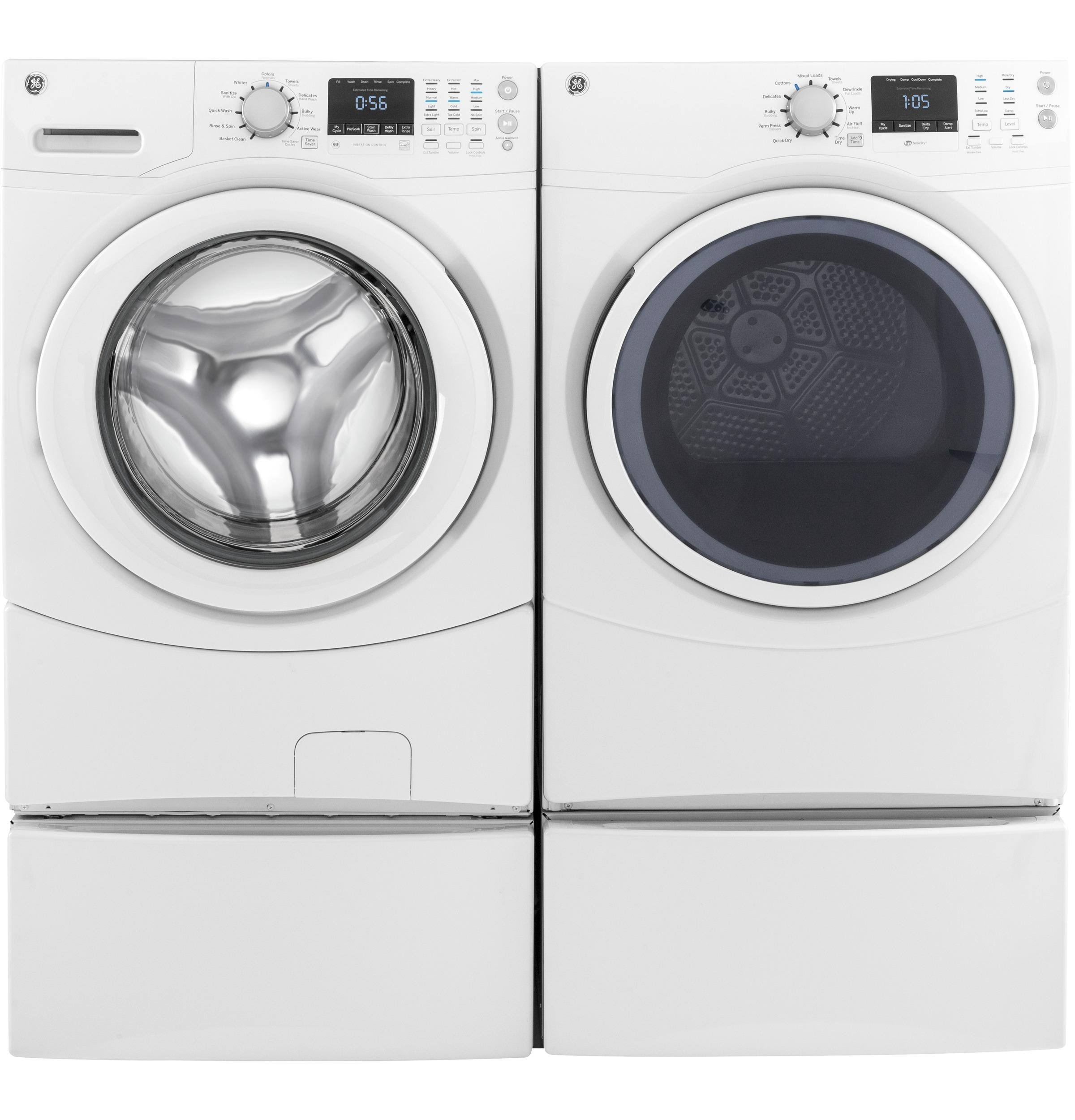 GE GFDN160EJWW 7.5 Cu. ft. White Electric Dryer