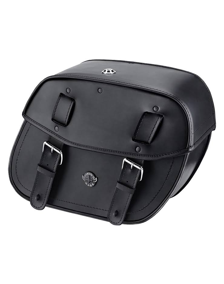 VikingBags Viking Sportster Specific Shock Cutout Motorcycle Saddlebags for Harley Sportster Superlow