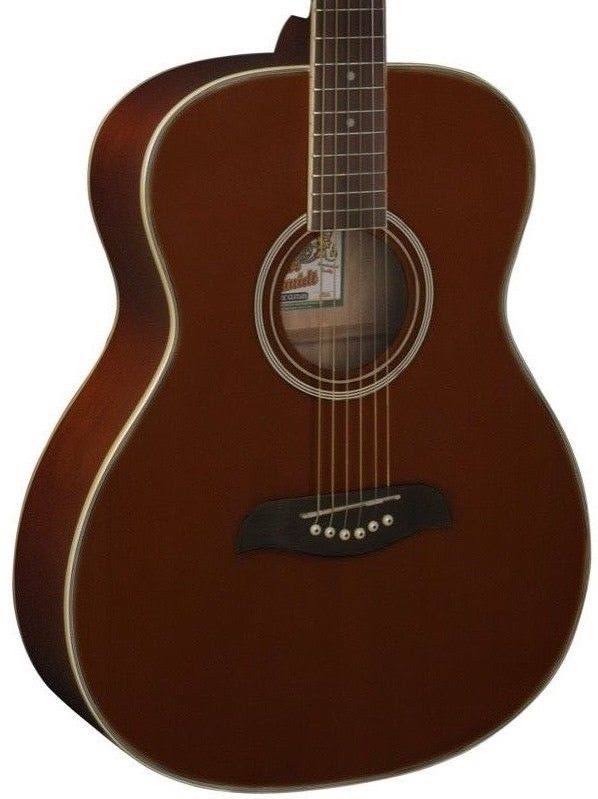 Oscar Schmidt OAM-A Auditorium Acoustic Guitar. Mahogany